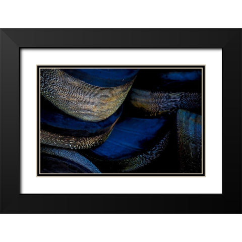 Hafen 3 Black Modern Wood Framed Art Print with Double Matting by Krause, Michael