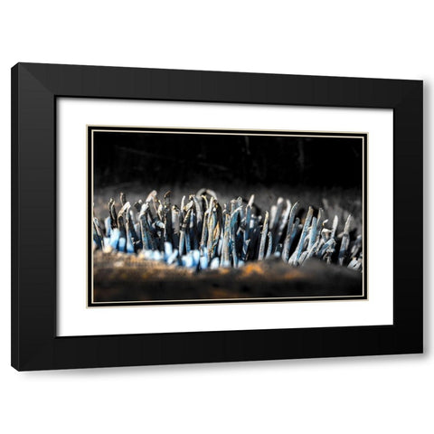 Hafen 5 Black Modern Wood Framed Art Print with Double Matting by Krause, Michael