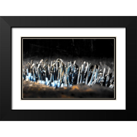 Hafen 5 Black Modern Wood Framed Art Print with Double Matting by Krause, Michael