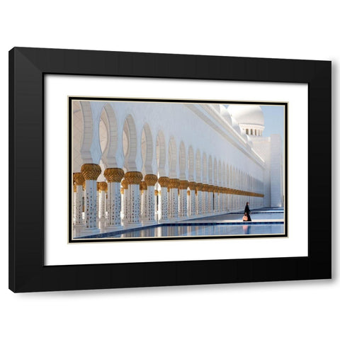 Aussicht Black Modern Wood Framed Art Print with Double Matting by Pawlitzki, Micha