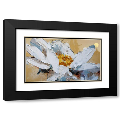 Secco Black Modern Wood Framed Art Print with Double Matting by Beletti, Nicole