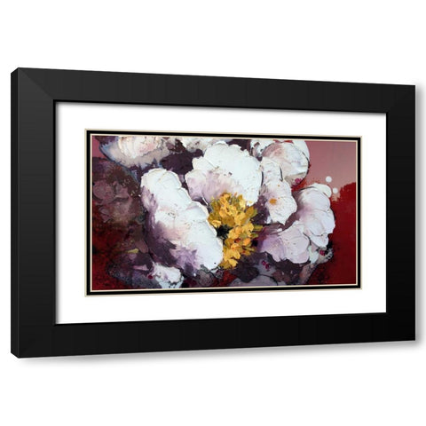 Bruciato Black Modern Wood Framed Art Print with Double Matting by Beletti, Nicole
