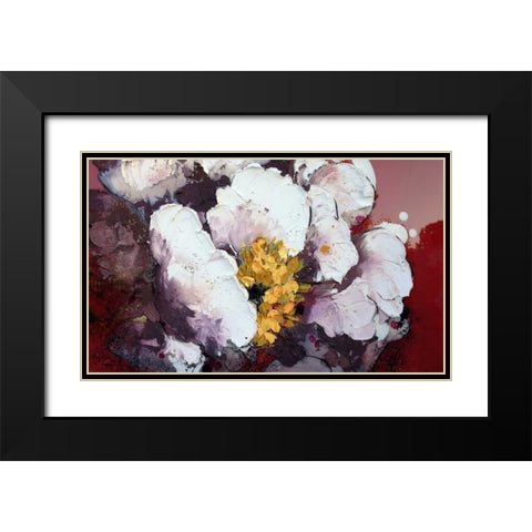 Bruciato Black Modern Wood Framed Art Print with Double Matting by Beletti, Nicole