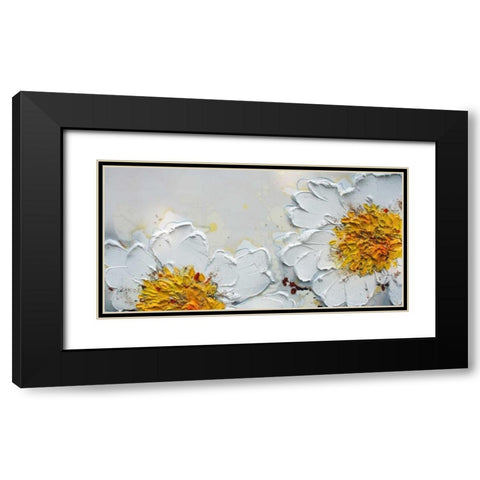 Blanco Black Modern Wood Framed Art Print with Double Matting by Beletti, Nicole