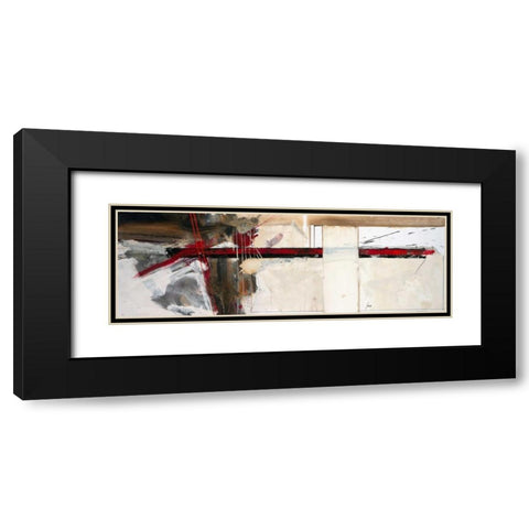 Dabei uberkam mich die Lust Black Modern Wood Framed Art Print with Double Matting by Mayer, Norbert