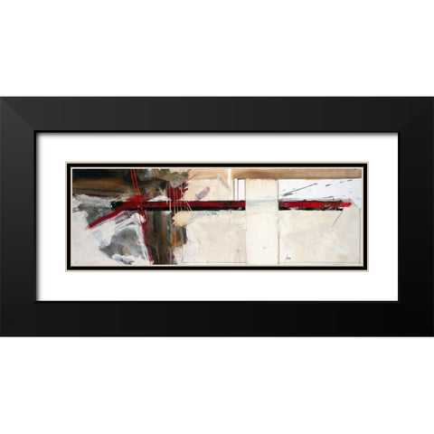 Dabei uberkam mich die Lust Black Modern Wood Framed Art Print with Double Matting by Mayer, Norbert