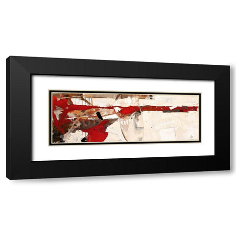 Hab zu spuren mich getraut Black Modern Wood Framed Art Print with Double Matting by Mayer, Norbert