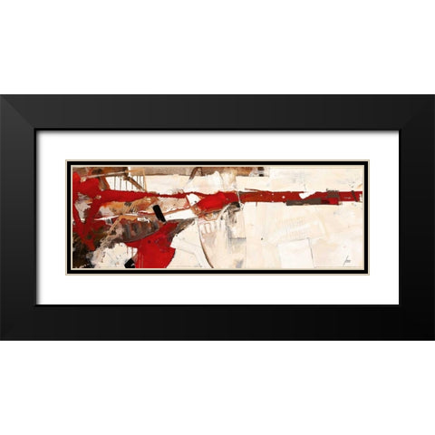 Hab zu spuren mich getraut Black Modern Wood Framed Art Print with Double Matting by Mayer, Norbert