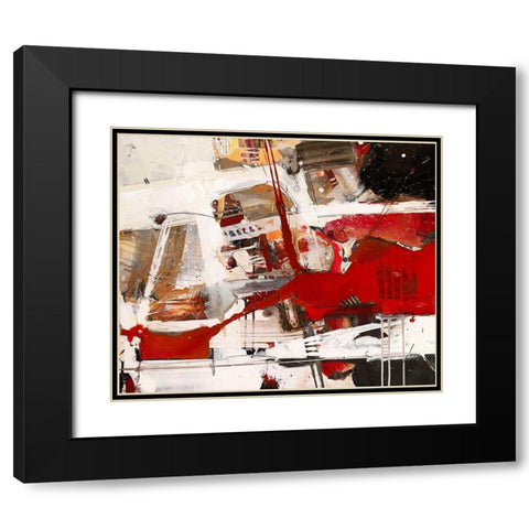 Von der Lust ins Ich getragen Black Modern Wood Framed Art Print with Double Matting by Mayer, Norbert