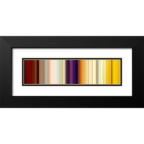 Lichtlinien 639 Black Modern Wood Framed Art Print with Double Matting by Klipp, Ortwin