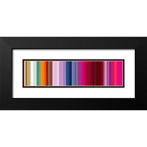 Lichtlinien 898 Black Modern Wood Framed Art Print with Double Matting by Klipp, Ortwin