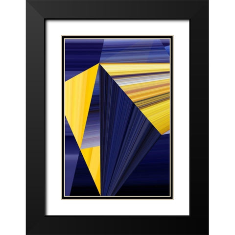 Lichtlinien 363 Black Modern Wood Framed Art Print with Double Matting by Klipp, Ortwin