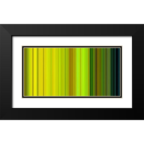 Lichtlinien 891 Black Modern Wood Framed Art Print with Double Matting by Klipp, Ortwin