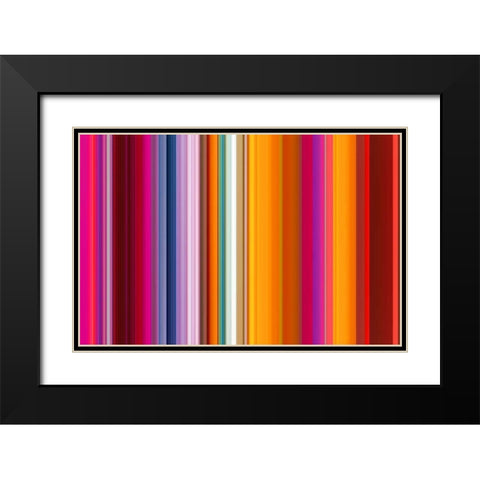 Lichtlinien 891 Black Modern Wood Framed Art Print with Double Matting by Klipp, Ortwin