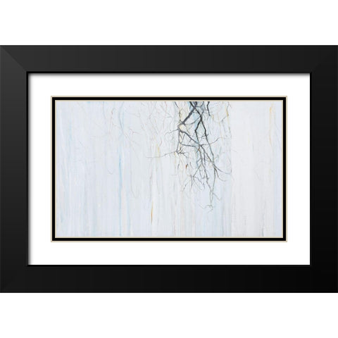 Radici 1  Black Modern Wood Framed Art Print with Double Matting by Capogrosso, Pietro