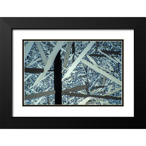 Menthol Black Modern Wood Framed Art Print with Double Matting by Juzak, Peter