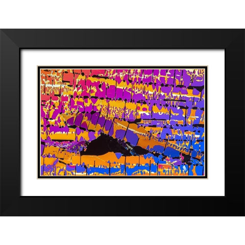 OxalsÃ¤ure Black Modern Wood Framed Art Print with Double Matting by Juzak, Peter