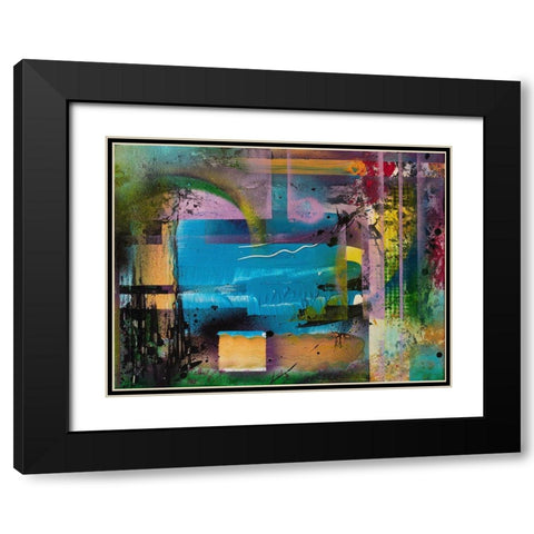 Beachgarden I Black Modern Wood Framed Art Print with Double Matting by Anders, Rainer