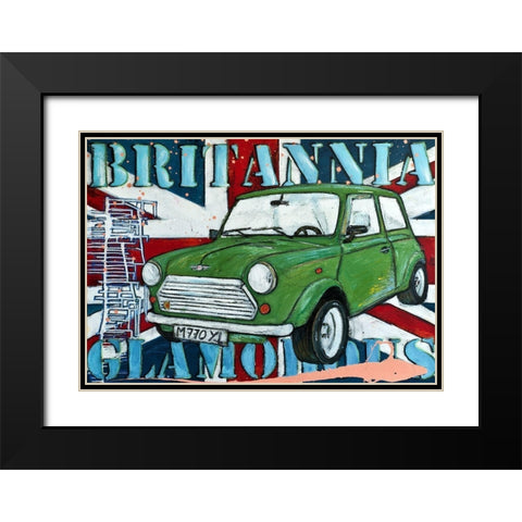 Britannia Black Modern Wood Framed Art Print with Double Matting by HÃ¼ttner, Rainer