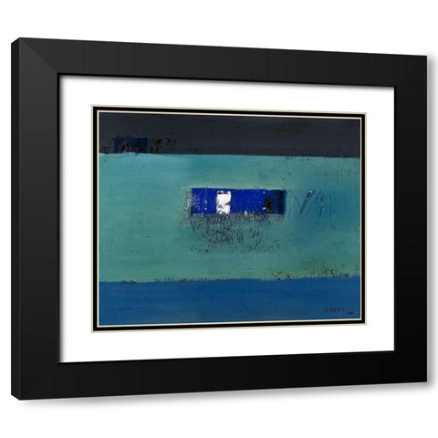 Mit Worten und Blicken Black Modern Wood Framed Art Print with Double Matting by SÃ¼ess, Robert