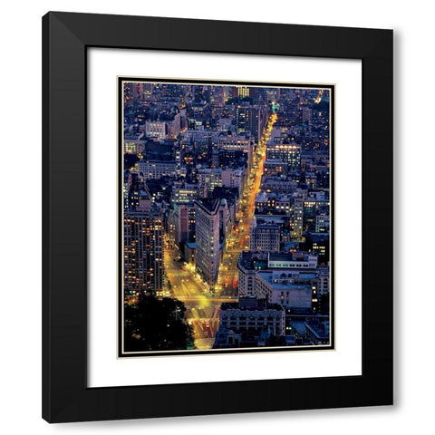 Flat light Black Modern Wood Framed Art Print with Double Matting by Reis, Thomas