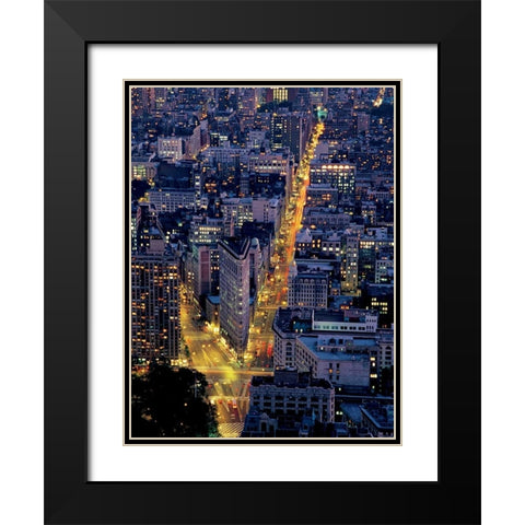 Flat light Black Modern Wood Framed Art Print with Double Matting by Reis, Thomas