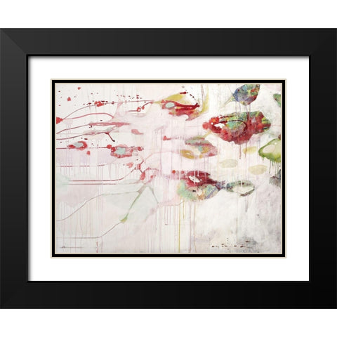 Wasserspiel 1 Black Modern Wood Framed Art Print with Double Matting by Endress, Sabine