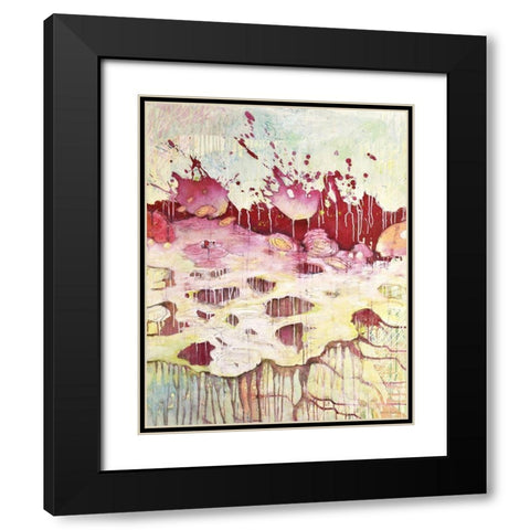 An die OberflÃ¤che Black Modern Wood Framed Art Print with Double Matting by Endress, Sabine
