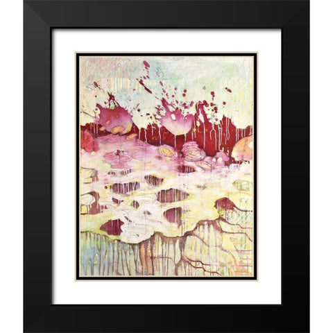 An die OberflÃ¤che Black Modern Wood Framed Art Print with Double Matting by Endress, Sabine