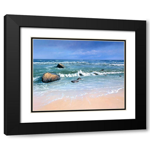 Rugen, Ostsee Black Modern Wood Framed Art Print with Double Matting by Schneider, Sigur