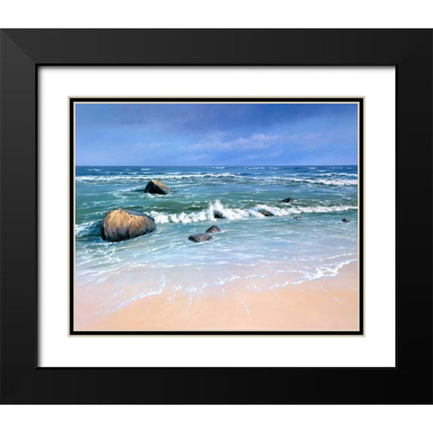 Rugen, Ostsee Black Modern Wood Framed Art Print with Double Matting by Schneider, Sigur