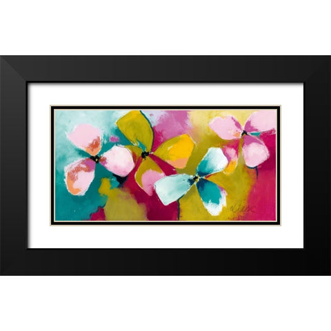Melody III Black Modern Wood Framed Art Print with Double Matting by Strunk, Anne L.