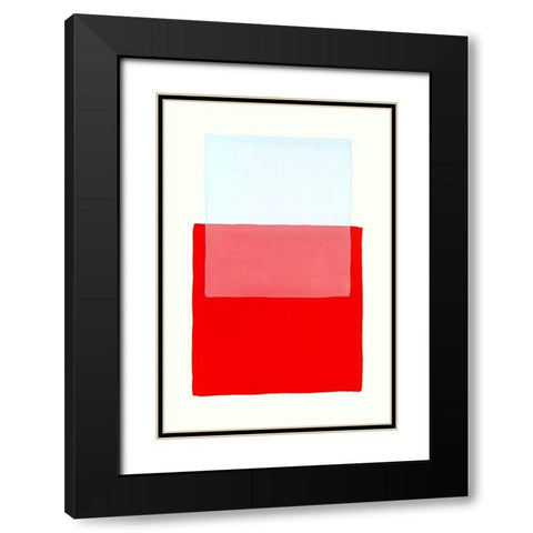 Color Code 1 Black Modern Wood Framed Art Print with Double Matting by Maier, Werner