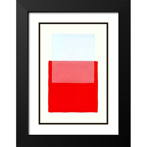 Color Code 1 Black Modern Wood Framed Art Print with Double Matting by Maier, Werner
