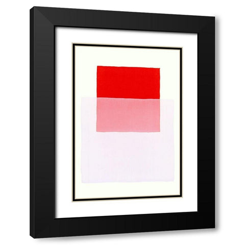 Color Code 2 Black Modern Wood Framed Art Print with Double Matting by Maier, Werner