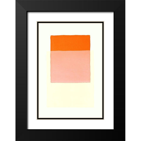 Color Code 3 Black Modern Wood Framed Art Print with Double Matting by Maier, Werner