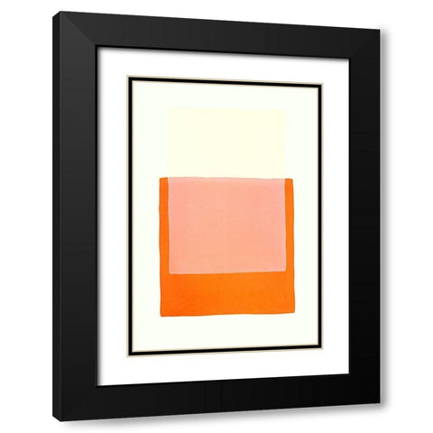 Color Code 4 Black Modern Wood Framed Art Print with Double Matting by Maier, Werner