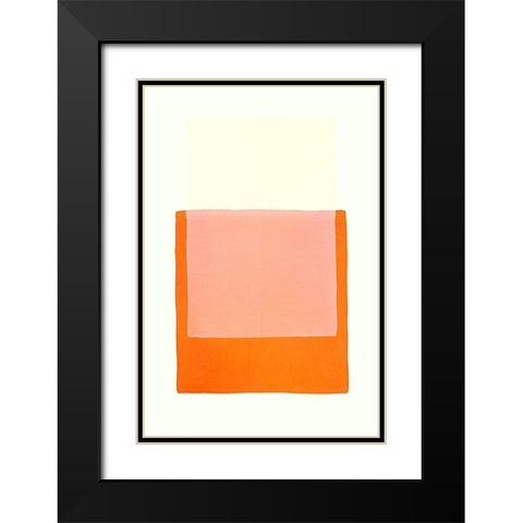 Color Code 4 Black Modern Wood Framed Art Print with Double Matting by Maier, Werner