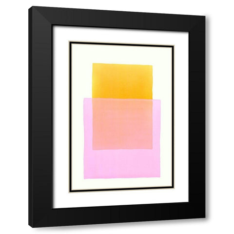 Color Code 5 Black Modern Wood Framed Art Print with Double Matting by Maier, Werner