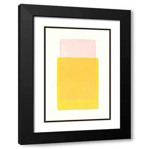 Color Code 6 Black Modern Wood Framed Art Print with Double Matting by Maier, Werner
