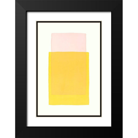 Color Code 6 Black Modern Wood Framed Art Print with Double Matting by Maier, Werner
