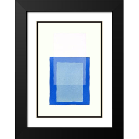 Color Code 9 Black Modern Wood Framed Art Print with Double Matting by Maier, Werner