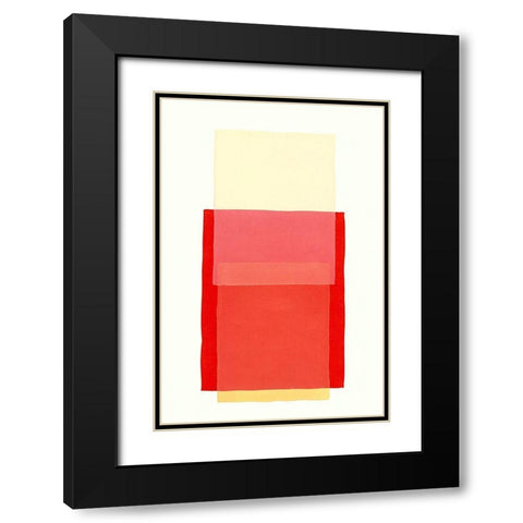 Color Code 10 Black Modern Wood Framed Art Print with Double Matting by Maier, Werner