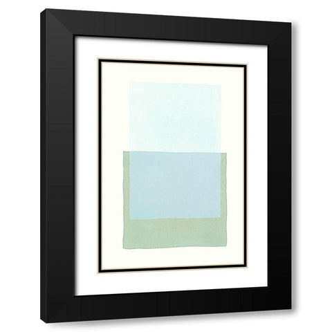 Color Code 11 Black Modern Wood Framed Art Print with Double Matting by Maier, Werner