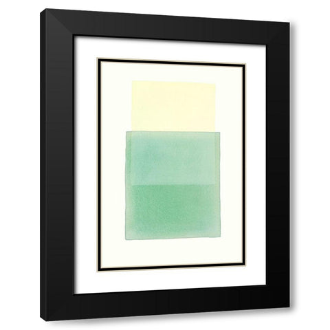 Color Code 12 Black Modern Wood Framed Art Print with Double Matting by Maier, Werner