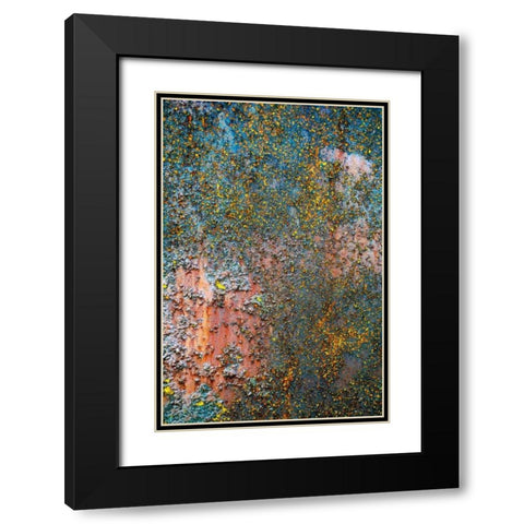 Ships Rust Black Modern Wood Framed Art Print with Double Matting by Stalowy, John