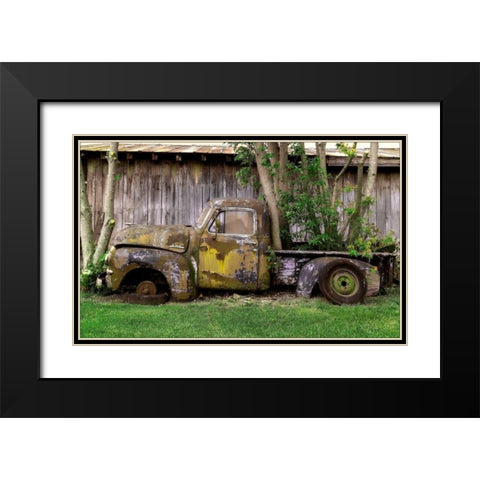GMC Black Modern Wood Framed Art Print with Double Matting by Stalowy, John