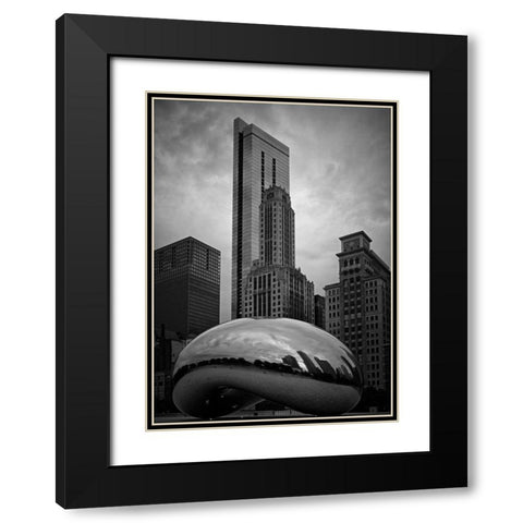 The Bean Black Modern Wood Framed Art Print with Double Matting by Stalowy, John