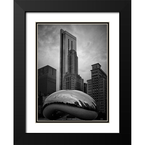 The Bean Black Modern Wood Framed Art Print with Double Matting by Stalowy, John
