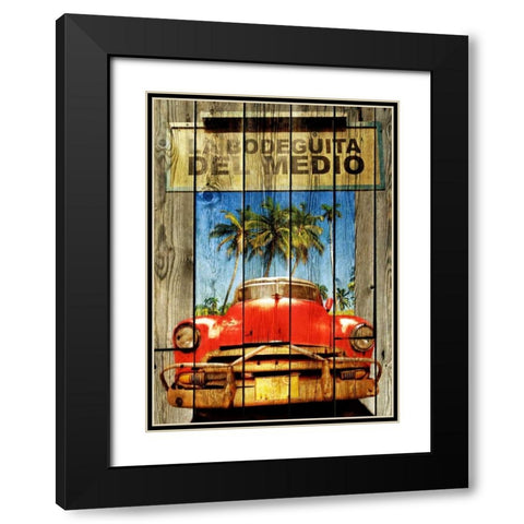 La Bodeguita -2 Black Modern Wood Framed Art Print with Double Matting by Sola, Bresso